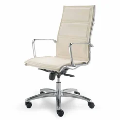 Viadurini Living Bürosessel-Bürostuhl mit einer einziger Struktur aus Kunstleder made in Italy Agata