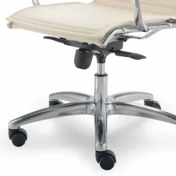 Viadurini Living Bürosessel-Bürostuhl mit einer einziger Struktur aus Kunstleder made in Italy Agata