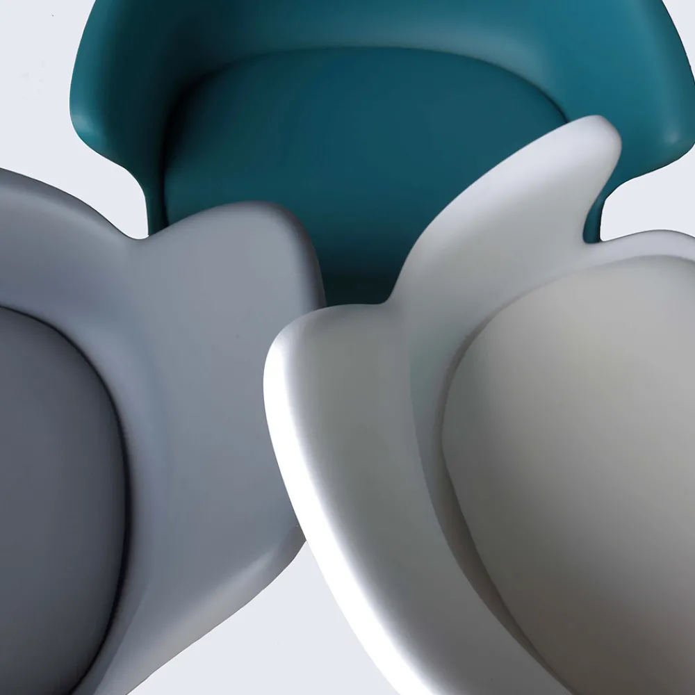 Viadurini Living Bürostühle-Bürostuhl mit Rollen, Armlehnen und höhenverstellbarem Sitz - Iuri