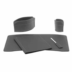 Limac Design Bürozubehör-Bürozubehör für Schreibtisch Made in Italy aus gebundenem Leder - Brando