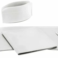 Limac Design Bürozubehör-Bürozubehör für Schreibtisch Made in Italy aus gebundenem Leder - Brando