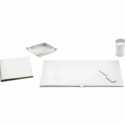 Limac Design Bürozubehör-Bürozubehör für Schreibtisch aus gebundenem Leder, 5 Stück - Aristoteles