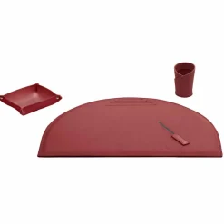 Limac Design Bürozubehör-Bürozubehör für Schreibtisch aus regeneriertem Leder, hergestellt in Italien - Medea