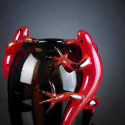 Viadurini Living Deko Vasen-Buntglasvase für den Innenbereich mit Geckos Handmade in Italy - Geco