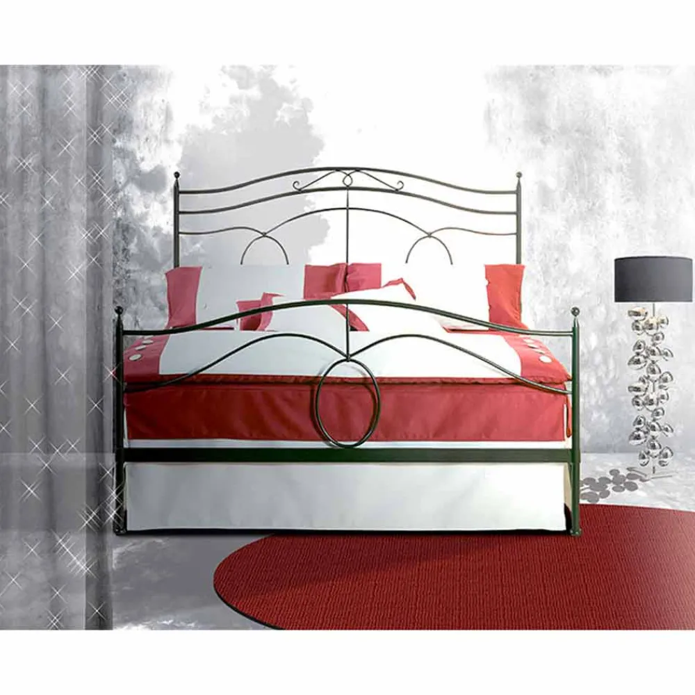 Viadurini Night Design Maßgeschneiderte Möbel|Schmiedeeisen Queen Size Bett-CassiopeaJugend Queen Size Bett aus Schmiedeeisen in Design