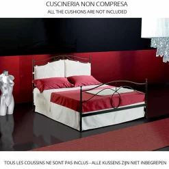 Viadurini Night Design Maßgeschneiderte Möbel|Schmiedeeisen Queen Size Bett-CassiopeaJugend Queen Size Bett aus Schmiedeeisen in Design