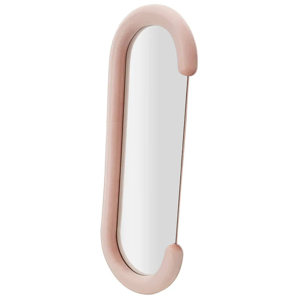 Viadurini Decor Wandspiegel-C-förmiger Wandspiegel mit MDF-Rahmen mit Samtbezug - Micheal