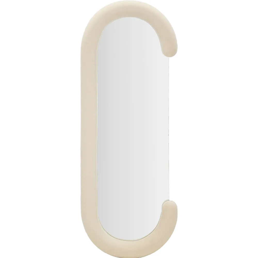 Viadurini Decor Wandspiegel-C-förmiger Wandspiegel mit MDF-Rahmen mit Samtbezug - Micheal