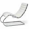 Viadurini Living Recamiere|Recamiere-Chaiselongue aus verchromtem Stahl mit Ledersitz Made in Italy - Diamond