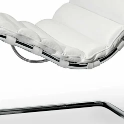 Viadurini Living Recamiere|Recamiere-Chaiselongue aus verchromtem Stahl mit Ledersitz Made in Italy - Diamond