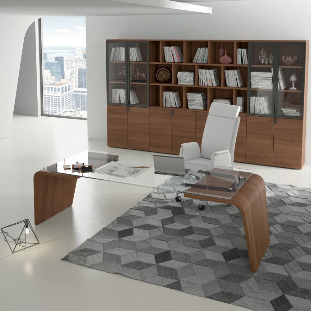 Viadurini Living Design Schreibtische-Chefschreibtisch von Andrea Stramigioli - Butterfly