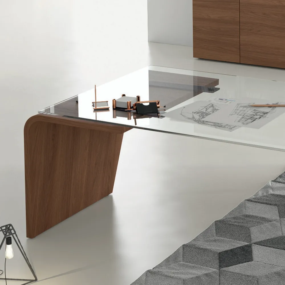 Viadurini Living Design Schreibtische-Chefschreibtisch von Andrea Stramigioli - Butterfly