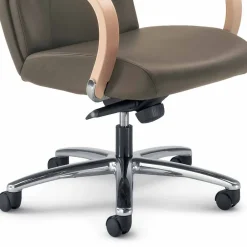 Viadurini Living Bürosessel-Chefsessel Bürostuhl aus echtem Leder in modernem Design