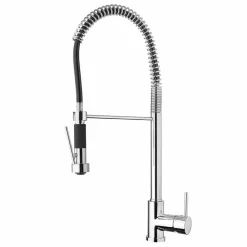 Viadurini Taps Küchenarmaturen-Chrom Messing Spülbecken Mixer mit Dusche Made in Italy - Kondor