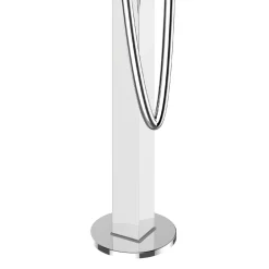 Viadurini Bathroom Badewannearmaturen-Chrom-Boden-Badewannenarmatur mit Einhebelmischer - Erik