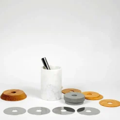 Viadurini Kitchen Küchenzubehör-Cocktailservice Aperitif-Accessoires aus Marmor, Holz, Stahl - Norman