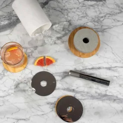 Viadurini Kitchen Küchenzubehör-Cocktailservice Aperitif-Accessoires aus Marmor, Holz, Stahl - Norman