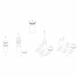 Viadurini Kitchen Küchenzubehör-Cocktailservice Aperitif-Accessoires aus Marmor, Holz, Stahl - Norman