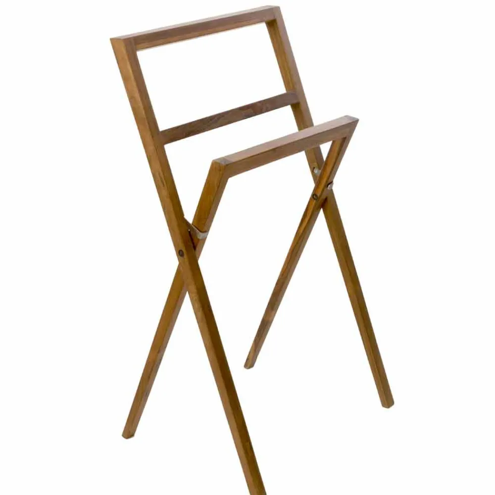 Viadurini Bathroom Badmöbel Hängend-Composition 3 Badezimmermöbel aus Teakholz und Hi Macs® - Talk