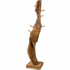 Viadurini Bathroom Badmöbel Hängend-Composition 3 Badezimmermöbel aus Teakholz mit Waschbecken aus Harz - Essence