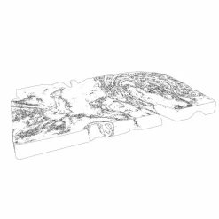 Viadurini Bathroom Badmöbel Hängend-Composition 3 Hängende Badezimmermöbel mit Waschbecken aus weißem Harz - Dazzle