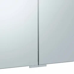 Viadurini Bathroom Badspiegel-Containerspiegel mit 3 Türen mit 9 Innenregalen und LED-Beleuchtung - Ratsche