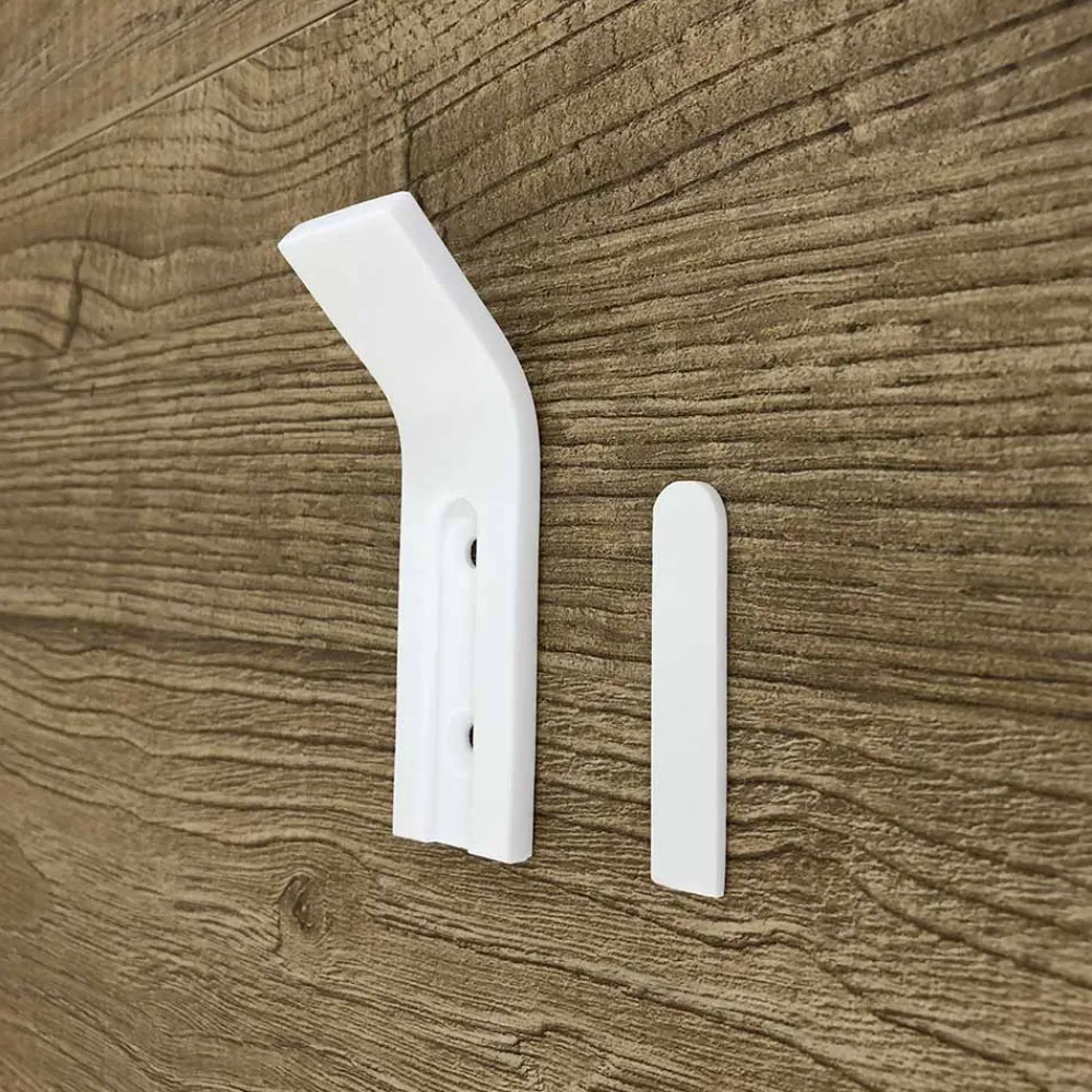 Viadurini Decor Wandgarderobe-Corian Wandgarderobe mit weißem oder schwarzem Einsatz, 3 Stück - Appiccio