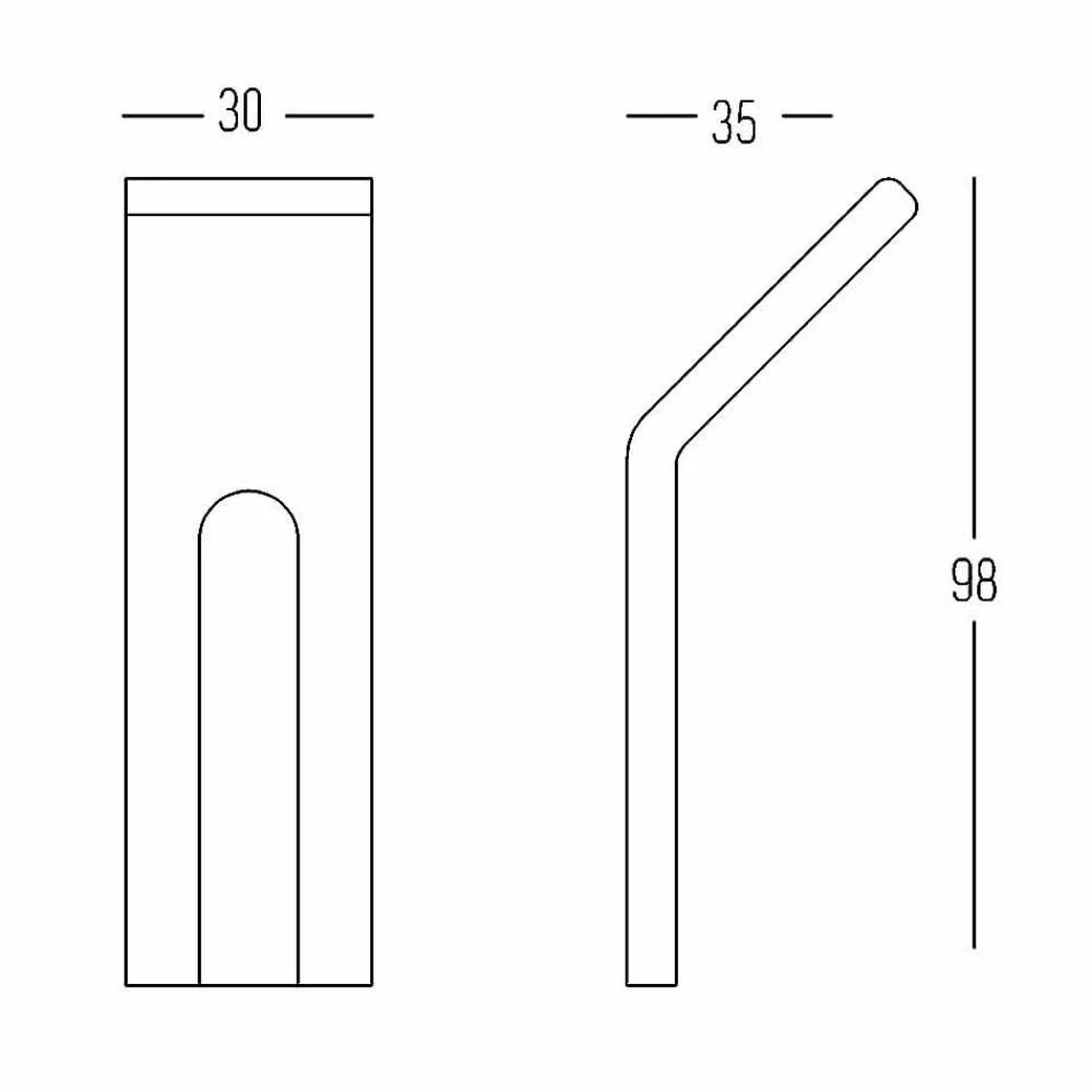 Viadurini Decor Wandgarderobe-Corian Wandgarderobe mit weißem oder schwarzem Einsatz, 3 Stück - Appiccio
