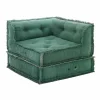 Viadurini Living Moderne Sessel-Corner Chaise Longue Sessel aus grauer, grüner oder blauer Baumwollfaser