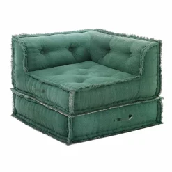 Viadurini Living Moderne Sessel-Corner Chaise Longue Sessel aus grauer, grüner oder blauer Baumwollfaser