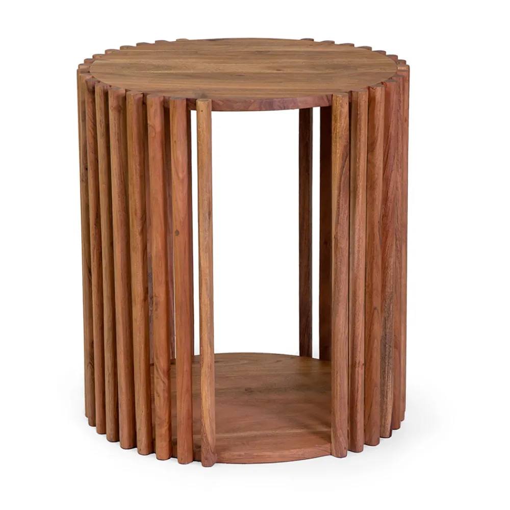 Viadurini Living Klassische Couchtische-Couchtisch aus Akazienholz - Vortice