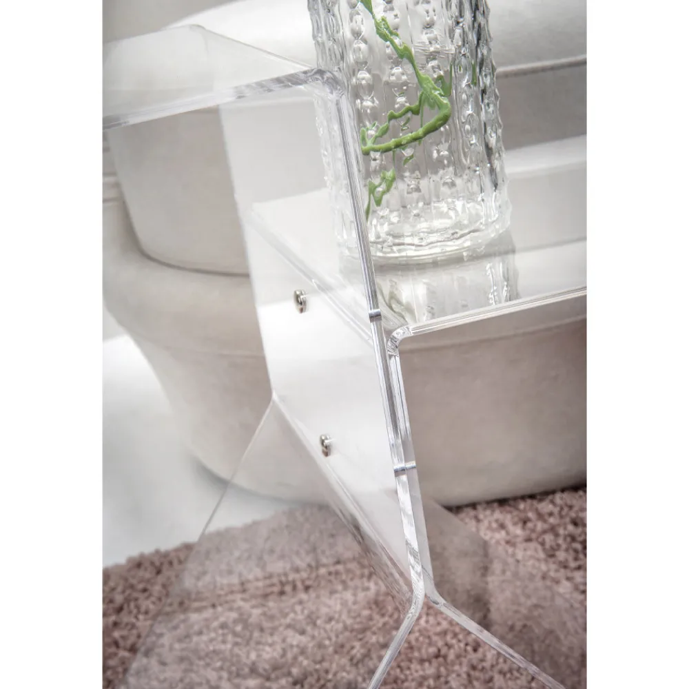 Viadurini Living Moderne Couchtische-Couchtisch aus durchsichtigem farbigem Plexiglas für das Wohnzimmer Made in Italy - Kamon