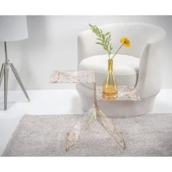 Viadurini Living Moderne Couchtische-Couchtisch aus durchsichtigem farbigem Plexiglas für das Wohnzimmer Made in Italy - Kamon