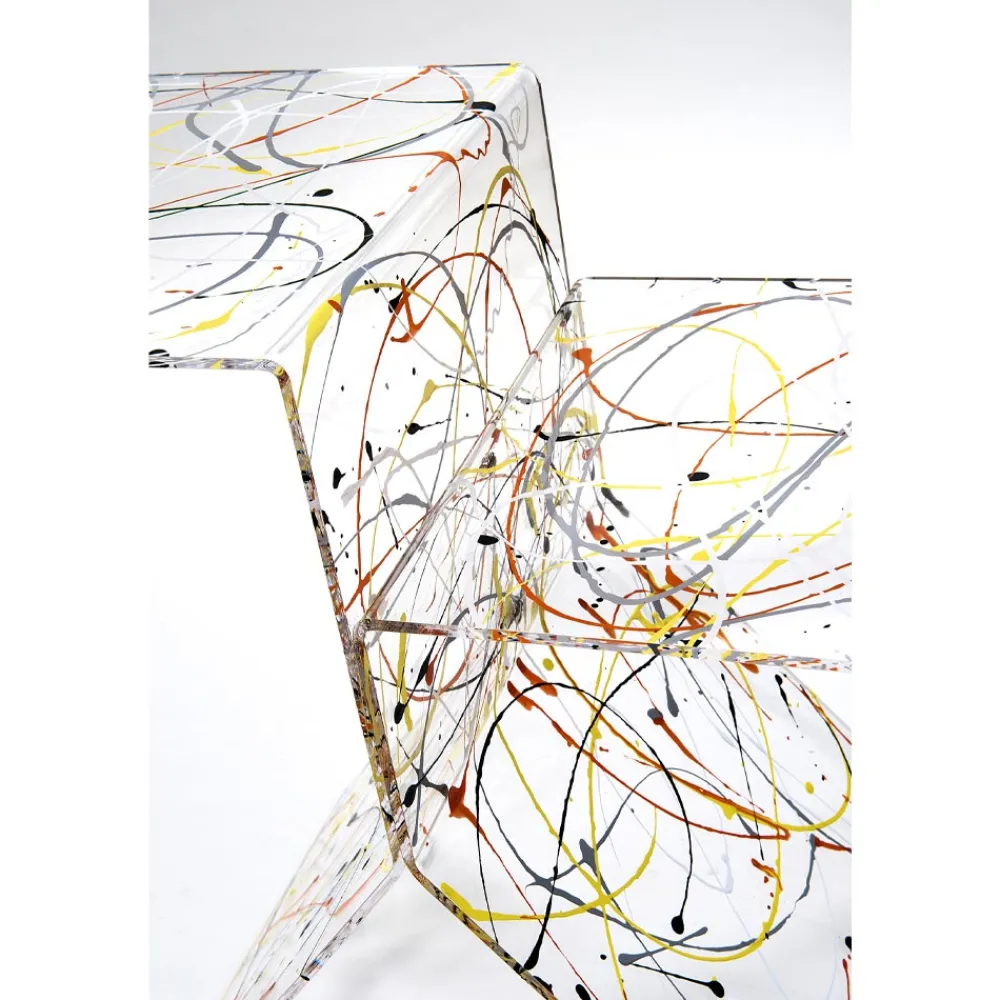 Viadurini Living Moderne Couchtische-Couchtisch aus durchsichtigem farbigem Plexiglas für das Wohnzimmer Made in Italy - Kamon