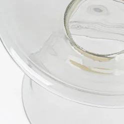 Viadurini Living Moderne Couchtische-Couchtisch aus Glas und Dekor aus vermessingtem Stahl - Gabrio