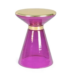 Viadurini Living Moderne Couchtische-Couchtisch aus Glas und elegantem vermessingtem Stahl - Torige