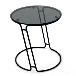 Viadurini Living Moderne Couchtische-Couchtisch aus Glas und rundem Sockel, hergestellt in Italien – Tullia