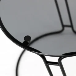 Viadurini Living Moderne Couchtische-Couchtisch aus Glas und rundem Sockel, hergestellt in Italien – Tullia