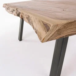 Viadurini Living Moderne Couchtische-Couchtisch aus handgefertigtem Holz und Stahl Homemotion - Tancredi