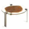 Viadurini Living Moderne Couchtische-Couchtisch aus Holz und Stahl mit Metallbeinen Made in Italy - Damaskus