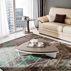 Viadurini Living Moderne Couchtische-Couchtisch aus lackiertem Mdf mit drehbarer Platte Made in Italy - Lisa