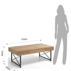 Viadurini Living Moderne Couchtische-Couchtisch aus MDF mit Melaminbeschichtung - Mercurio