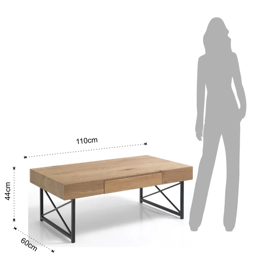 Viadurini Living Moderne Couchtische-Couchtisch aus MDF mit Melaminbeschichtung - Mercurio
