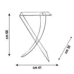 Viadurini Living Moderne Couchtische-Couchtisch aus Plexiglas aus Virgin Polymer Made in Italy - Elsa