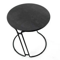 Viadurini Living Moderne Couchtische-Couchtisch aus Porzellan-Grès und rundem Sockel, hergestellt in Italien – Tullia