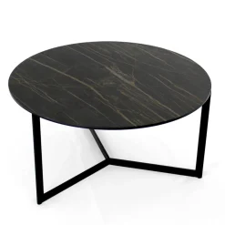 Viadurini Living Moderne Couchtische-Couchtisch aus Stahl und Feinsteinzeug, hergestellt in Italien – Aspira