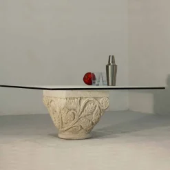 Viadurini Living Couchtische Aus Stein-Couchtisch aus Stein und Kristall im klassischen Design Mytros