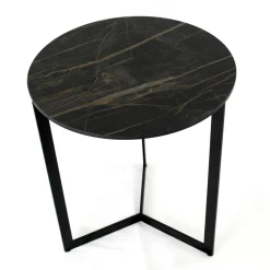 Viadurini Living Moderne Couchtische-Couchtisch aus Steingut mit Stahlgestell, hergestellt in Italien – Aspira