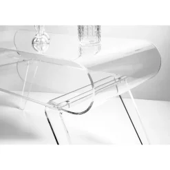 Viadurini Living Moderne Couchtische-Couchtisch aus transparentem Plexiglas oder mit Designholz - Gips