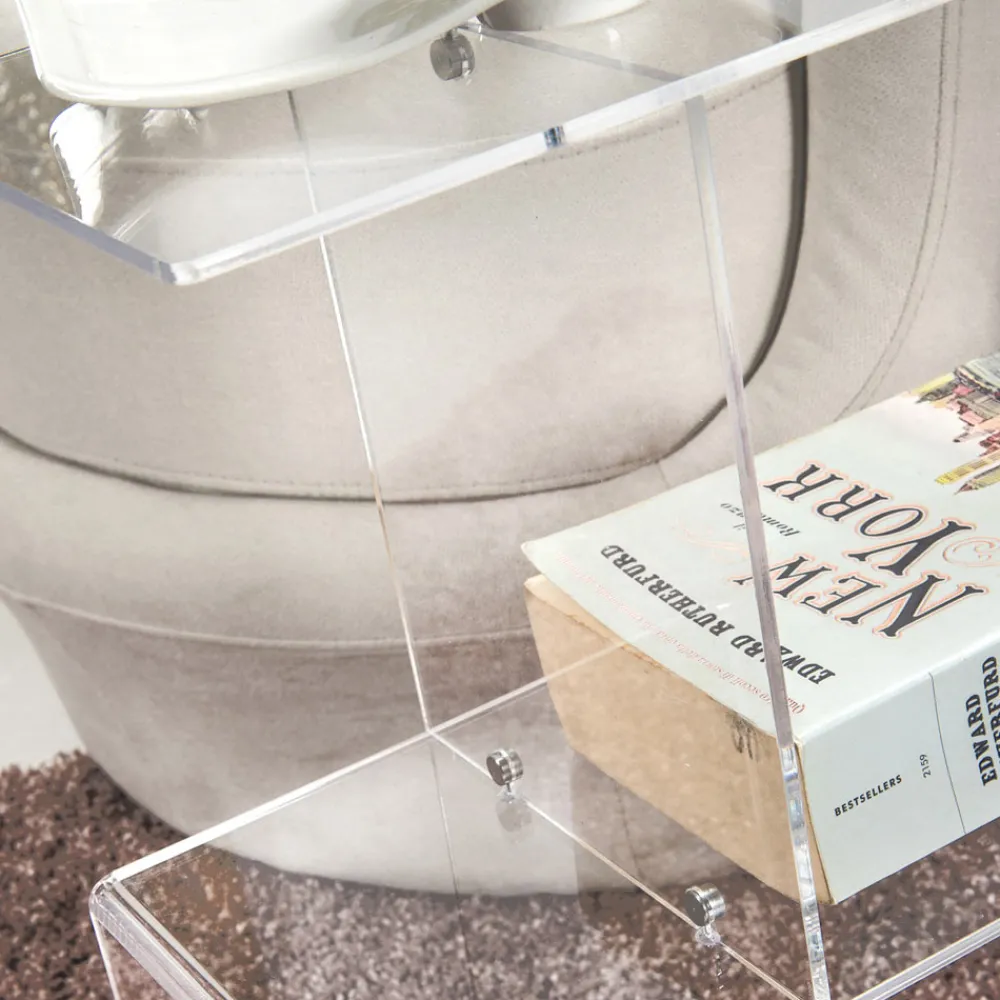 Viadurini Living Moderne Couchtische-Couchtisch aus transparentem oder Rauch-Plexiglas Made in Italy - Janne